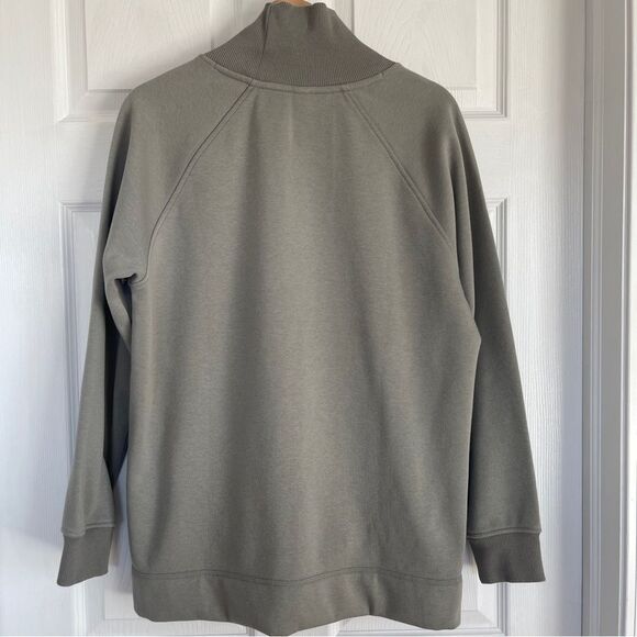Athleta Cozy Karma Side Zip Funnel Neck  Sweatshirt Sz M Gently Loved - Picture 9 of 10